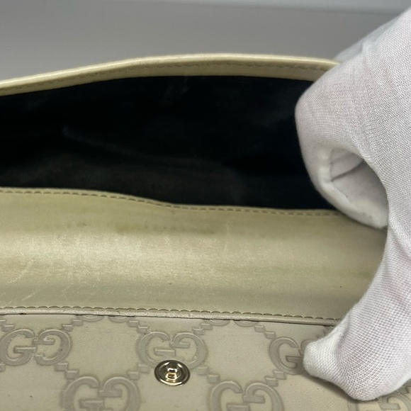 💜Gucci Cream/Beige Guccissima Gold Heart Snap Long Wallet | PRELOVED💜 - Picture 13 of 13
